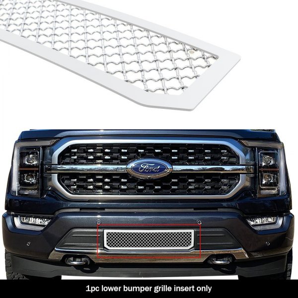 APG® - 1-Pc Polished 2.5 mm Wire Mesh Bumper Grille