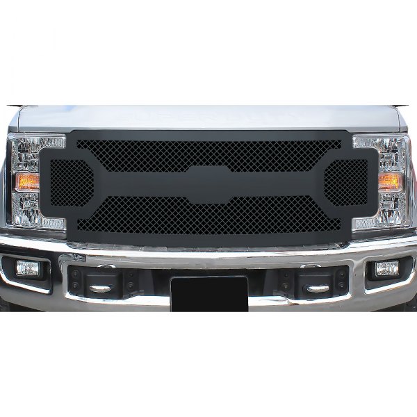 APG® - 1-Pc Black Powder Coated 2.5 mm Wire Mesh Main Grille