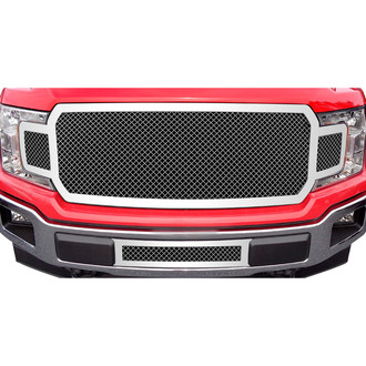 APG® - 1-Pc Chrome Polished 2.5 mm Wire Mesh Bumper Grille