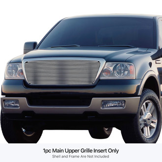 APG® - 2-Pc Chrome Polished 8x6 mm Horizontal Billet Grille Kit
