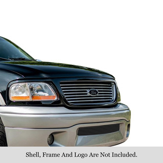APG® - 1-Pc Black 8x6 mm Horizontal Billet Bumper Grille