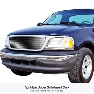 APG® - 1-Pc Chrome Polished 8x6 mm Horizontal Billet Main Grille