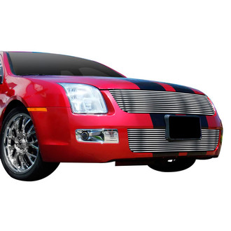 APG® - 2-Pc Silver Hairline Horizontal Billet Main and Bumper Grille Kit