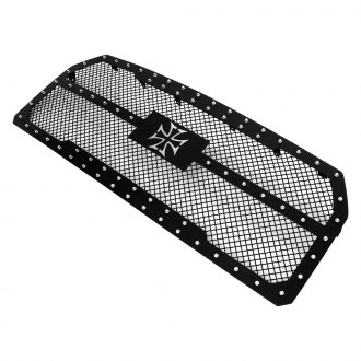APG® - 1-Pc Rivet Style Black 2.5 mm Wire Mesh Main Grille with Cross Design Emblem
