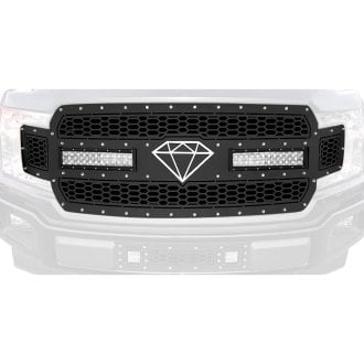 APG® - Honeycomb Style Black Laser Cut Mesh Main and Bumper Grille Set with LED Lights