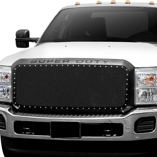 APG® - 1-Pc Rivet Style Black Powder Coated 1.8 mm Wire Mesh Main Grille