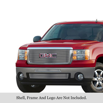 APG® - 3-Pc Chrome Polished 8x6 mm Horizontal Billet Main and Bumper Grille Kit