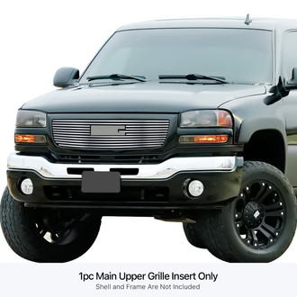 APG® - 1-Pc Chrome Polished Horizontal Billet Main Grille