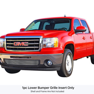 APG® - 1-Pc Chrome Polished Horizontal Billet Bumper Grille