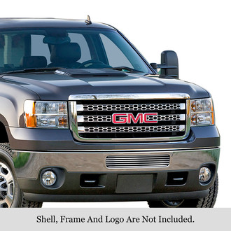 APG® - 1-Pc Chrome Polished Horizontal Billet Bumper Grille
