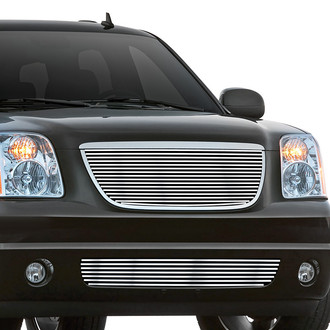 APG® - 2-Pc Chrome Polished 8x6 mm Horizontal Billet Main and Bumper Grille Kit