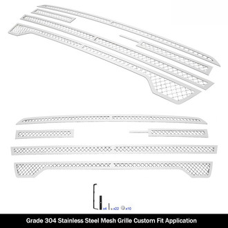 APG® - 5-Pc Polished 2.5 mm Wire Mesh Main Grille
