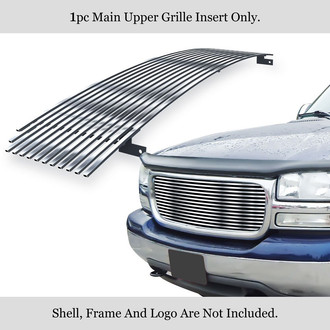 APG® - Chrome Polished 8x6 mm Horizontal Billet Main and Bumper Grille Set