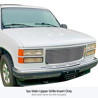 APG® - 1-Pc Chrome Polished 8x6 mm Horizontal Billet Main Grille