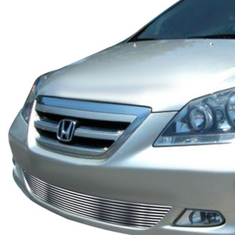 APG® - 1-Pc Silver Hairline 8x6 mm Horizontal Billet Bumper Grille