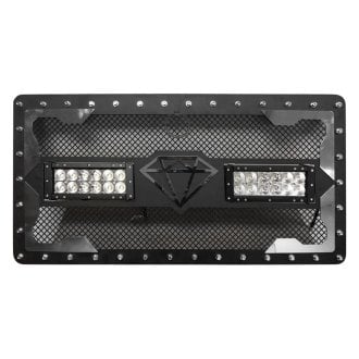 APG® - 1-Pc Rivet Style Black 2.5 mm Wire Mesh Main Grille with 2 x LED Light Bars