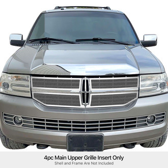 APG® - 4-Pc Chrome Polished 1.8 mm Wire Mesh Main Grille