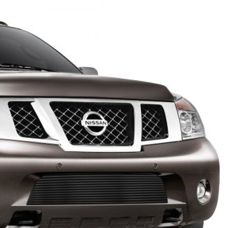 Nissan Armada Custom Grilles Billet Mesh CNC LED Chrome Black