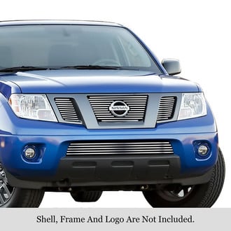 APG® - 4-Pc Chrome Polished 8x6 mm Horizontal Billet Main and Bumper Grille Kit