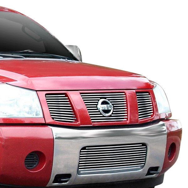 APG Nissan Armada 2004 4 Pc Polished Horizontal Billet Grille Kit