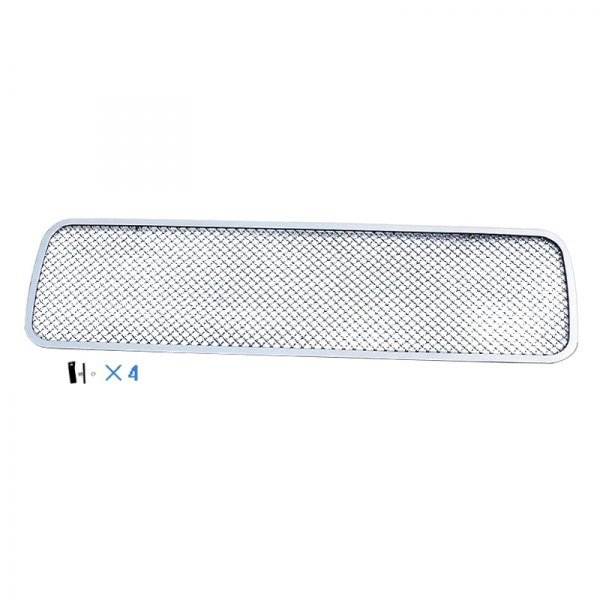APG® - 1-Pc Plain Weave Style Chrome Polished 1.8 mm Wire Mesh Bumper Grille