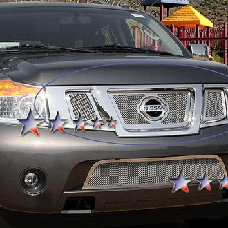 APG Nissan Armada 2012 3 Pc Chrome Polished 1.8 mm Wire Mesh