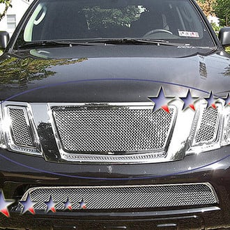 APG® - 3-Pc Chrome Polished 1.8 mm Wire Mesh Main Grille