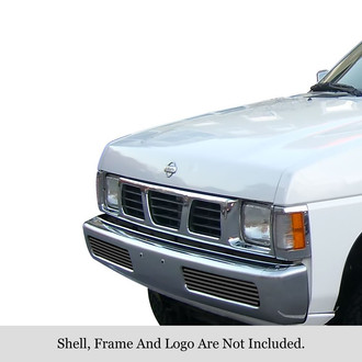 APG® - 2-Pc Black 8x6 mm Horizontal Billet Bumper Grille