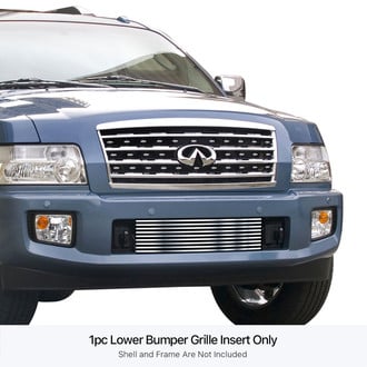 APG® - 1-Pc Chrome Polished 8x6 mm Horizontal Billet Bumper Grille