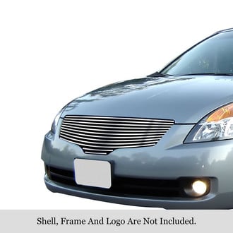 APG® - 1-Pc Silver Hairline 8x6 mm Horizontal Billet Main Grille
