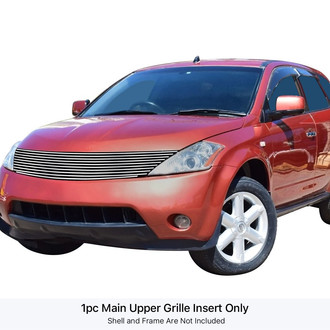 APG® - 1-Pc Silver Hairline Horizontal Billet Main Grille