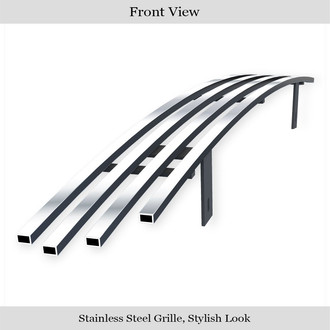APG® - 1-Pc Chrome Polished 8x6 mm Horizontal Billet Bumper Grille