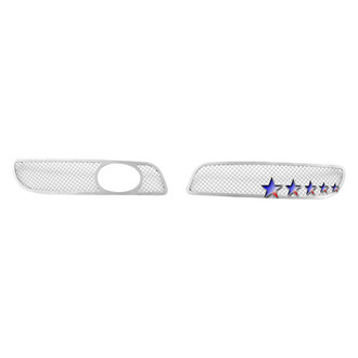 APG® - 2-Pc Chrome Polished 1.8 mm Wire Mesh Fog Light Cover Grilles