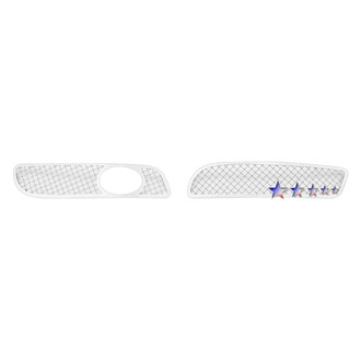 APG® - 2-Pc Chrome Polished 2.5 mm Wire Mesh Fog Light Cover Grilles