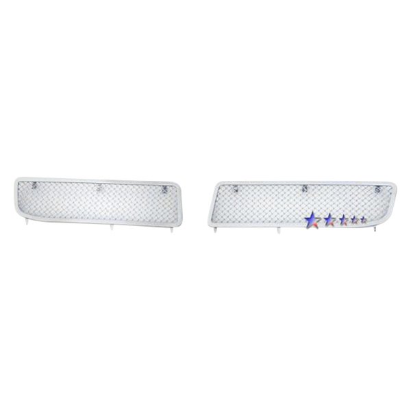 APG® - 2-Pc Chrome Polished 1.8 mm Wire Mesh Bumper Grille