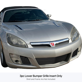 APG® - 3-Pc Black Horizontal Billet Bumper Grilles