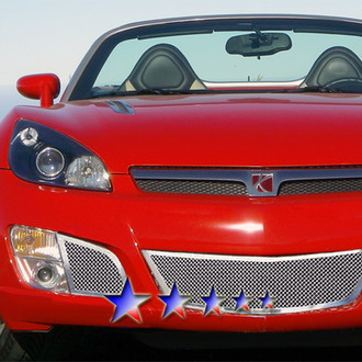 APG® - 3-Pc Chrome Polished 1.8 mm Wire Mesh Bumper Grille