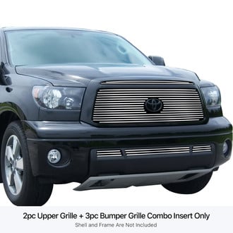 APG® - 5-Pc Polished 8x6 mm Horizontal Billet Main and Bumper Grille Kit