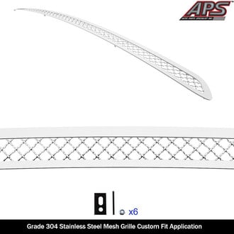 APG® - 1-Pc Polished 2.5 mm Wire Mesh Bumper Grille