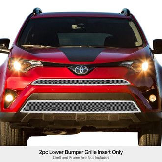 APG® - 2-Pc Chrome 1.8 mm Wire Mesh Bumper Grille