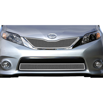 APG® - 1-Pc Chrome Polished 1.8 mm Wire Mesh Bumper Grille