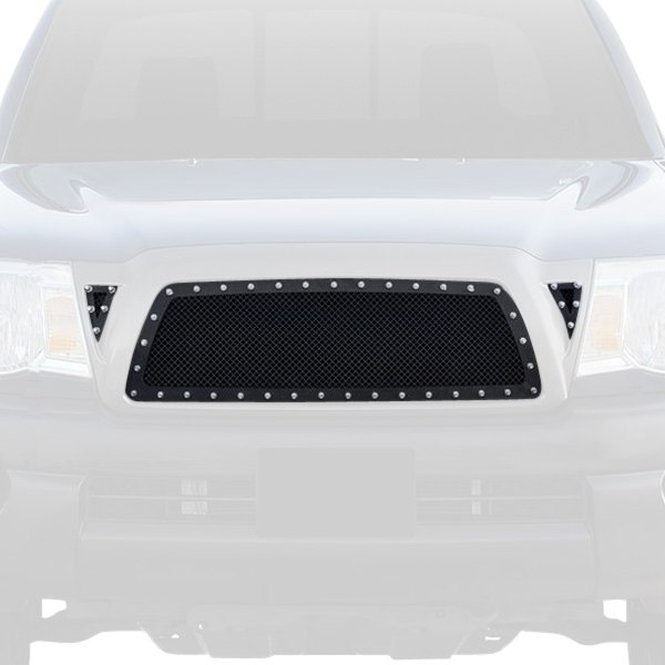 APG® - 3-Pc Rivet Style Black Powder Coated 1.8 mm Wire Mesh Main Grille