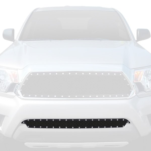 APG® - 1-Pc Rivet Style Black Powder Coated 1.8 mm Wire Mesh Bumper Grille