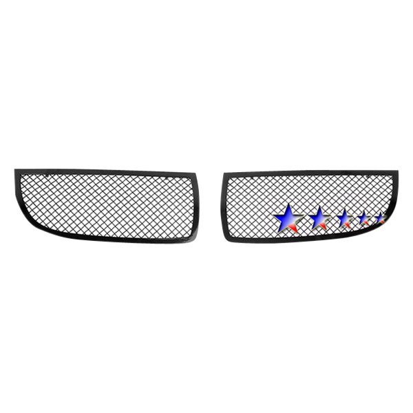 APG® - 2-Pc Black Powder Coated 1.8 mm Wire Mesh Main Grille