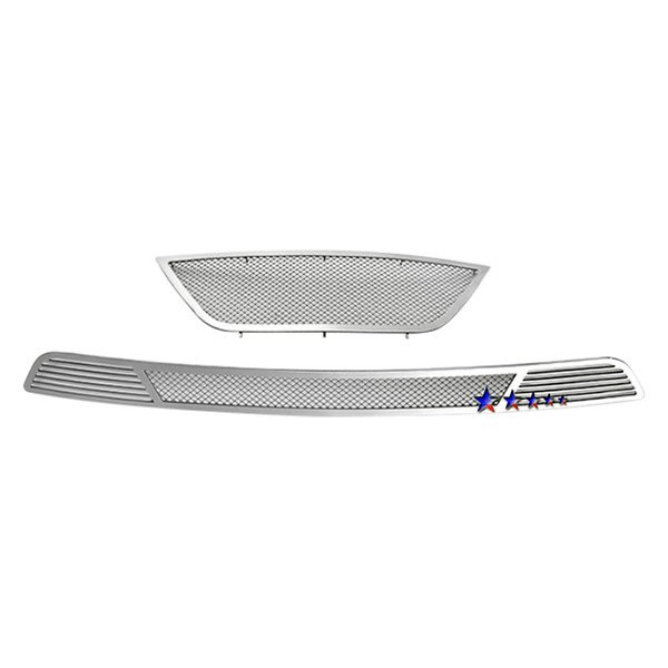 APG® - 2-Pc Chrome Polished 1.8 mm Wire Mesh Main and Bumper Grille Kit