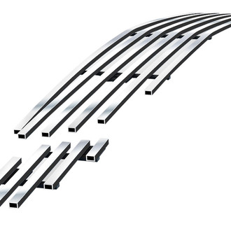 APG® - 3-Pc Chrome Polished 8x6 mm Horizontal Billet Bumper Grille