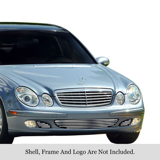 APG® - 3-Pc Chrome Polished 8x6 mm Horizontal Billet Bumper Grille