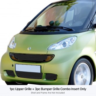 APG® - 4-Pc Black 8x6 mm Horizontal Billet Main and Bumper Grille Kit