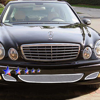 APG® - 3-Pc Chrome Polished 1.8 mm Wire Mesh Bumper Grille