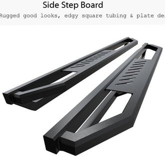 APG® - 2" Square Tube Black Side Armors